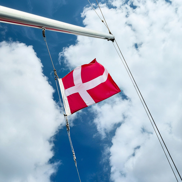 Høflighedsflag til båd 30 x 40 cm